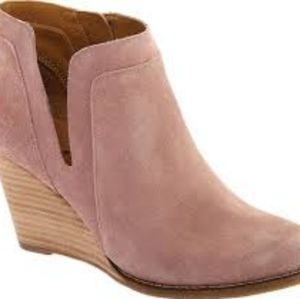 Lucky Brand Yabba Suede Wedge Bootie